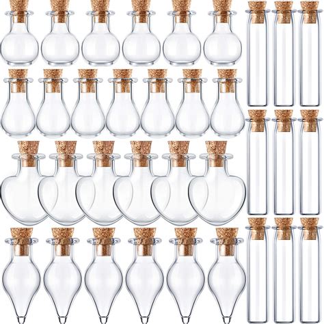 Amazon Patelai Pcs Mini Glass Bottles Jars With Cork Stoppers