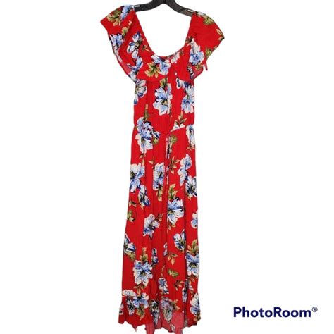 Band Of Gypsies Dresses Band Of Gypsies Tropical Floral Maxi Dress