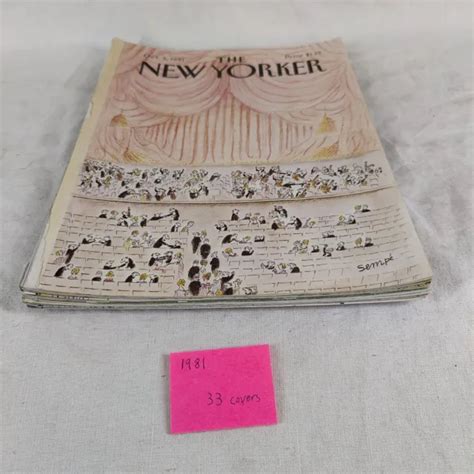 New Yorker Magazine Covers No Labels Lot Of Weekly Issues No