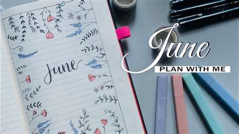 Plan With Me June Bullet Journal Setup Youtube