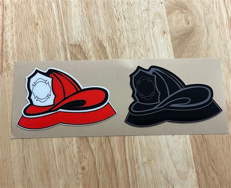 Fire Department Helmet Decals Stickers Window Stickers Uv Laminated ...