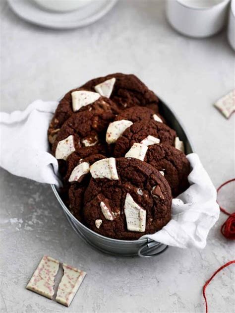 Double Chocolate Peppermint Cookies Recipe Frosting Fettuccine