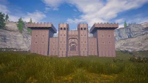 Castle And Walls Build Conan Exiles No Mods Youtube