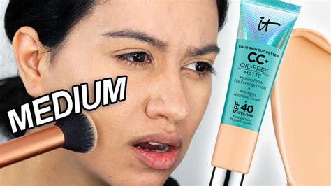 IT Cosmetics CC Oil Free Matte Cream Wear Test Medium 12 Days Of