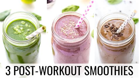 3 Post Workout Smoothies HEALTHY VEGAN YouTube