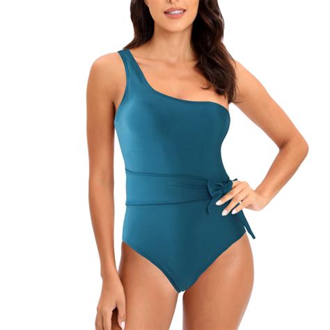 Bigersell 1 Piece Swimsuit Summer V Neck Sleeveless Ladies Bathing