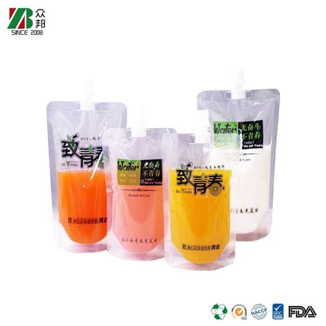 Custom Printing Transparent Mineral Water Concentrated Juice Liquid