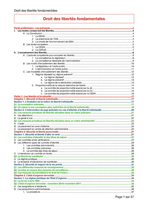 DLF Cours de DLF Droit des libertés fondamentales Partie