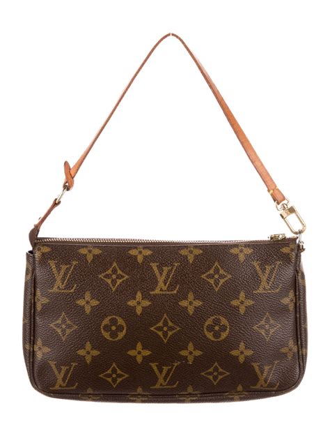 Louis Vuitton Vintage Monogram Pochette Accessoires Brown Mini Bags