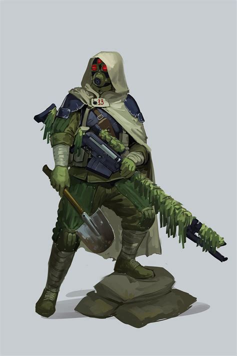 Astra Militarum Sniper Art By Dwayne Dorect 40k Gallery