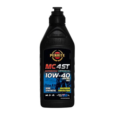 Penrite 10W40 MC 4ST Semi Synthetic Four Stroke Engine Oil 1L