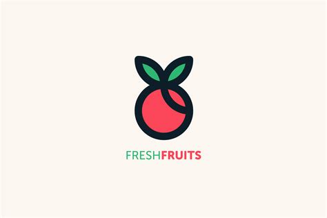 Fresh Fruits Logo Template Creative Logo Templates ~ Creative Market