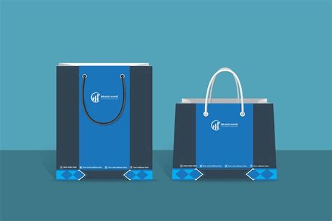 Premium Vector Company Shopping Bags Design Vector With Creative Design