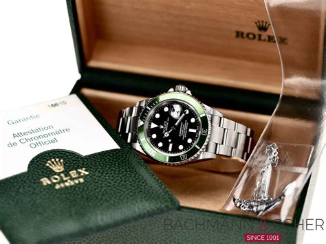 Rolex Submariner Date Jubilee Kermit Ref Lv Fat Four Box Papers Bj