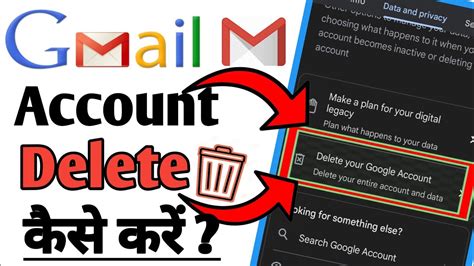 Gmail Account Delete Kaise Kare Google Account Kaise Delete Kare