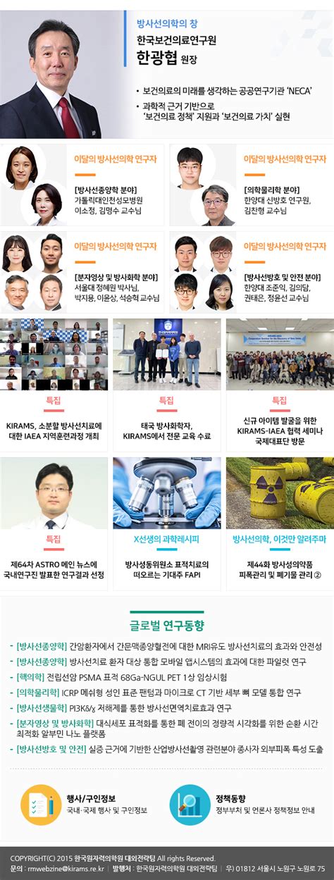 방사선의학 웹진 88호22년 11월호한국보건의료연구원 한광협 원장님 인터뷰 Bric