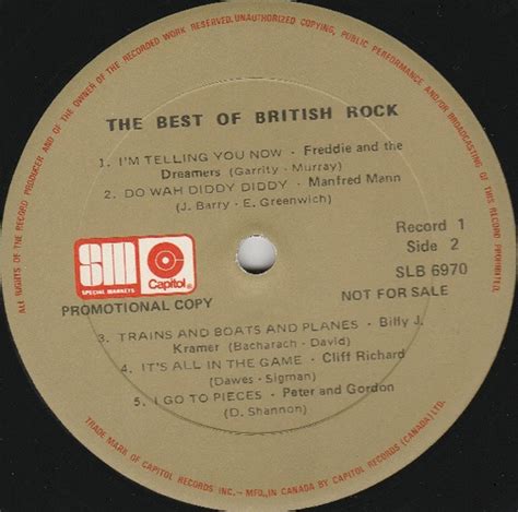 Various – The Best Of British Rock – Vinyl Pursuit Inc