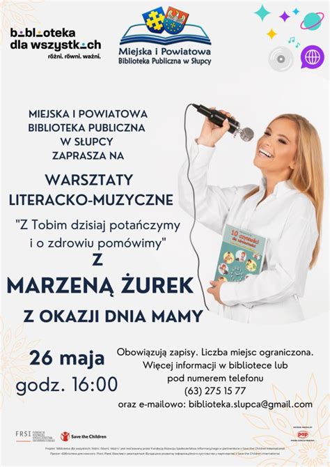 MiPBP w Słupcy Warsztaty literacko muzyczne z Marzeną Żurek