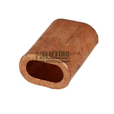 Oval Copper Ferrule For Wire Rope Manufacturer Hilifting