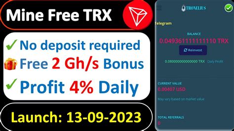 Free 2 GH S For Mine TRX TRX New Site Today New Trx Mining Site Today