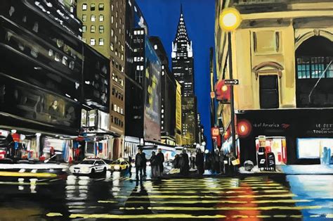 Angela Wakefield Chrysler Building New York Cityscape Painting By