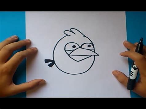 Como Dibujar El Pajaro Azul Paso A Paso Angry Birds How To Draw The