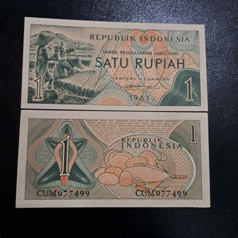 Jual Uang Kuno 1 Rupiah 1961 Gress Shopee Indonesia