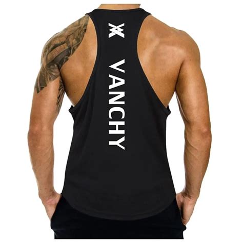 Camiseta Sin Mangas De Algodón Para Hombre Ropa De Gimnasio Informal A La Moda Para