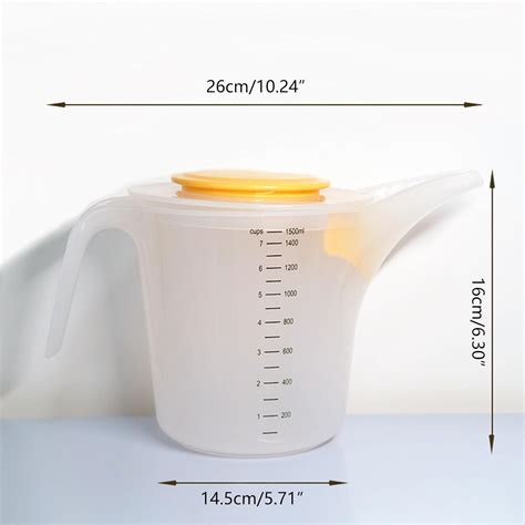 50 7 fl oz de plástico verter taza medidora jarra de agua jarras con