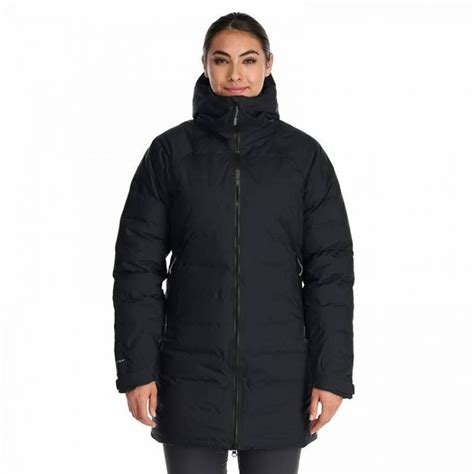 RAB Womens Valiance Parka Waterproof Down Jacket Black