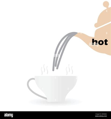 Pouring Hot Water Cup Cut Out Stock Images Pictures Alamy