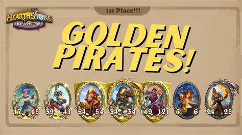 Golden Pirates Hearthstone Battlegrounds 9 Pirate Build Youtube