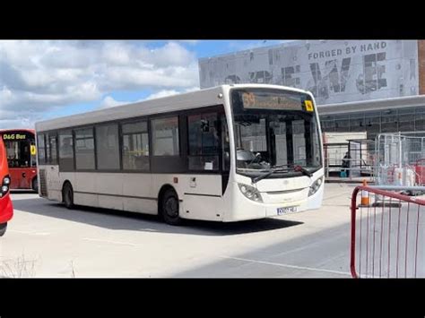 Mikro Coaches Adl Enviro Kx Hej Buzz Departing Crewe With The