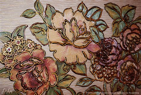 Декоративная картина «Цветы и блики осени» — Le Lu Decor