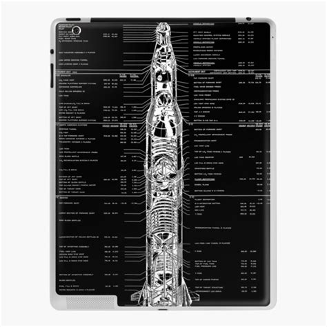 The Most Detailed Saturn V Cutaway Schematic IPad Case Skin For