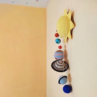 Ravelry Solar System Mobile pattern by Eva Peñafiel