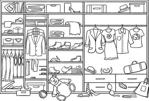 Closet Clipart Black And White