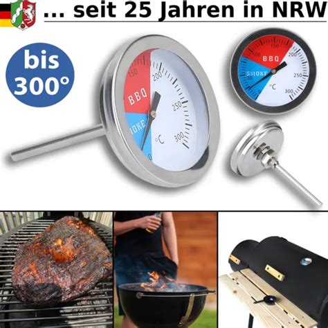 Grill Thermometer Edelstahl Grillthermometer Analog Einbau Gasgrill Bbq