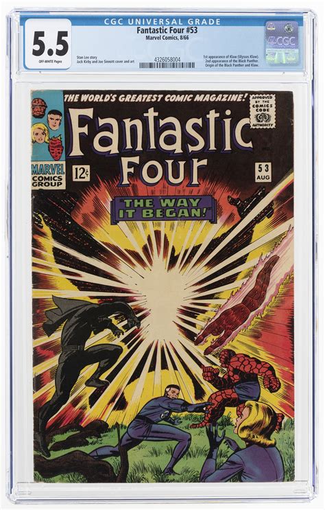 Hake S Fantastic Four August Cgc Fine First Klaw