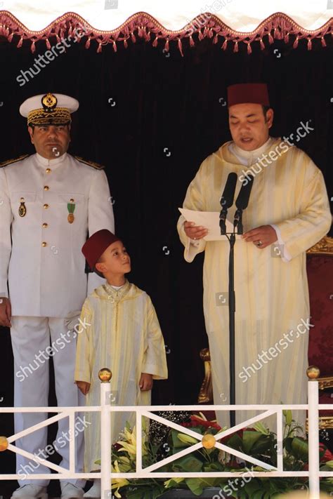 Moroccos King Mohammed Vi Accompanied By Editorial Stock Photo Stock