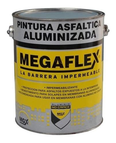 Pinturerias MM Pintura Asfaltica Aluminizada Megaflex X 1 Litro Mm