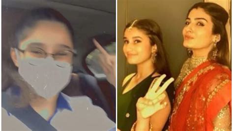 Raveena Tandon’s daughter Rasha dances in the car before giving Spanish exam. Watch video ...