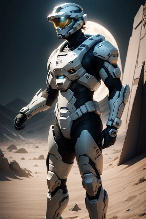 Halo Character with new White Suit | Combat armor, Robot suit, Halo armor