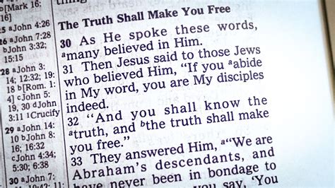 “the Truth Shall Make You Free” The Meaning Of John 8 31 32