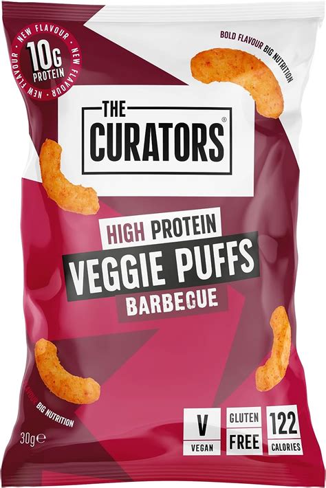 The Curators High Protein Veggie Bbq Puffs Multipack Crisps G