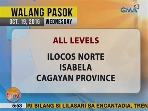 UB Klase Sa Ilang Lalawigan Suspendido Na Bilang Paghahanda Sa