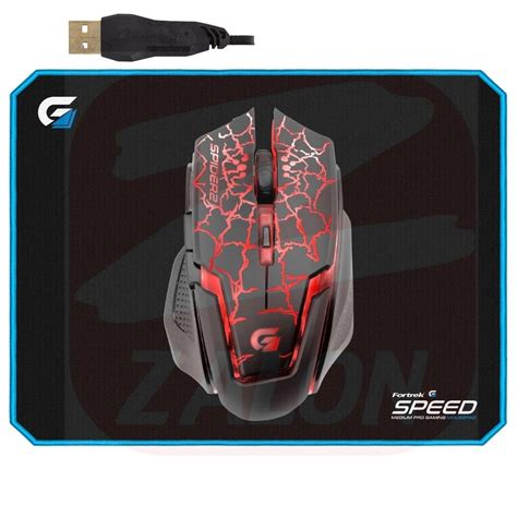 Mouse Gamer Spider Red Dpi Mouse Pad Speed X