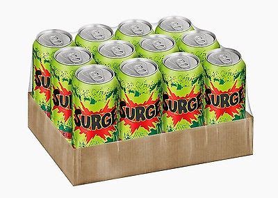 surge soda 12 pack 16 oz. cans -- Antique Price Guide Details Page