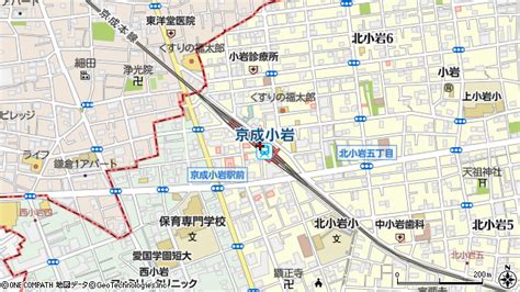 京成小岩駅（東京都江戸川区）の地図・口コミ・周辺情報│マピオン駅・路線