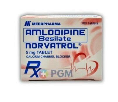 Amlodipine Besilate Mg Tablet Norvatrol Phil Generic Medicine